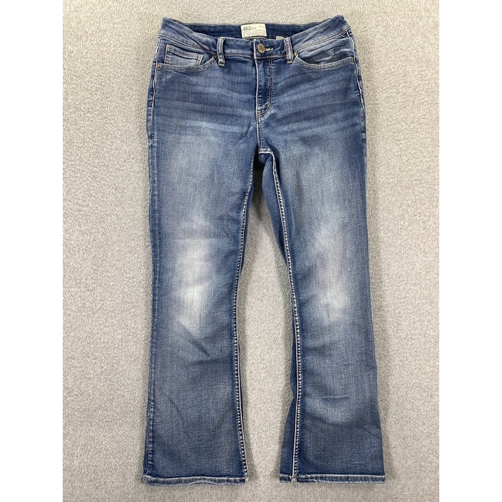 BKE Jeans Womens 30S Blue Stella Bootcut Light Wash Mid Rise Stretch Denim